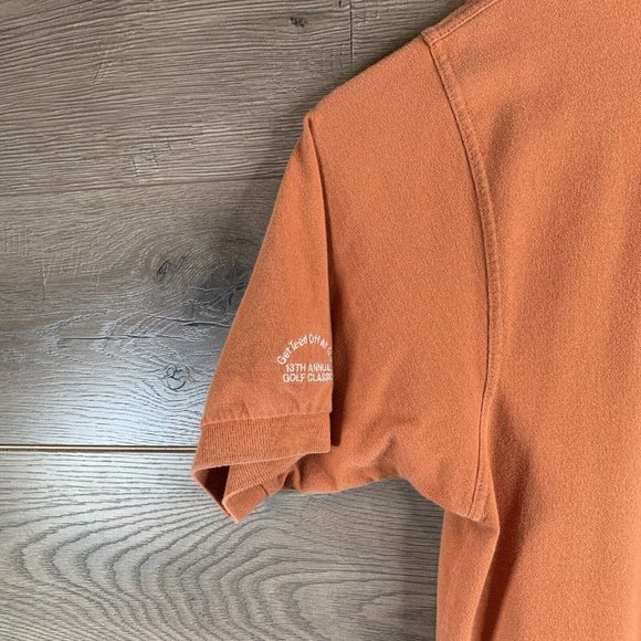 Nike Team Mens SS Polo Shirt 13th Golf Classic Embroid U Texas Longhorn Orange M - Picture 5 of 10